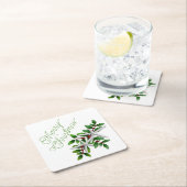 Starfish Frohe Weihnachts Party Drink Coasters Rechteckiger Pappuntersetzer (Vor Ort)