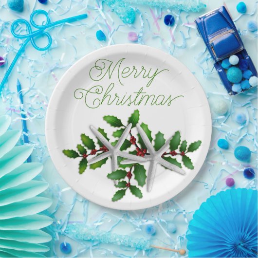 Starfish Frohe Weihnachts-Party Paper Teller (Party)