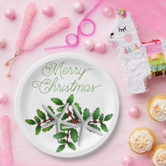 Starfish Frohe Weihnachts-Party Paper Teller (Party)