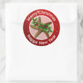 Starfish Frohe Weihnachts-Umschlag Aufkleber (Tasche)