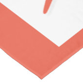 Starfish Frohe Weihnachtsweiße Koralle Orange 2023 Tischdecke (Schrägansicht)