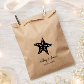 Starfish Gastgeschenk Hochzeit Taschen für Cookies Geschenktütchen (Ausgeschnitten)
