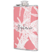 Starfish Geburtstagshochzeiten Brautparty Rosa Flachmann (Links)