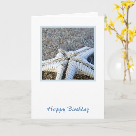 Starfish Geburtstagskarte Karte (Gelbe Blume)