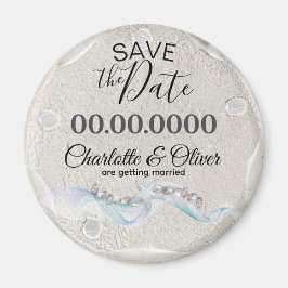 Starfish Gem Wedding Save the Date Magnet