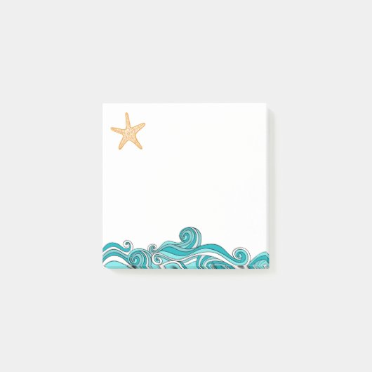 Starfish-Geschichten-Adoptions-Gastgeschenke Post-it Klebezettel (Vorderseite)