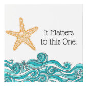 Starfish-Geschichten-Adoptions-Party-Mittelstück Würfel (Rechts)