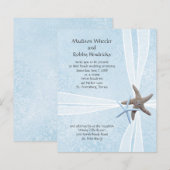 Starfish Gift Box Wedding Ceremony Invitations (Vorne/Hinten)