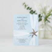 Starfish Gift Box Wedding Ceremony Invitations (Stehend Vorderseite)