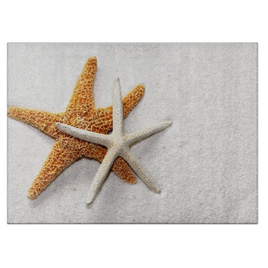 Starfish Glass Cutting Board Schneidebrett (Vorderseite)