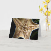 Starfish Grußkarte Karte (Gelbe Blume)