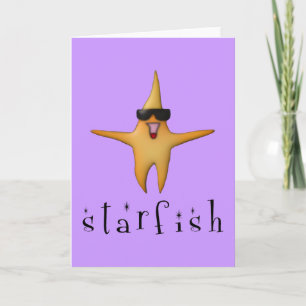 Starfish Grußkarte Karte
