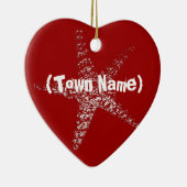 Starfish-Herz-Verzierung (kennzeichnen Sie Ihre Keramik Ornament (Rechts)