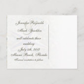 Starfish Hochzeit Das Datum Postkarte speichern (Rückseite)
