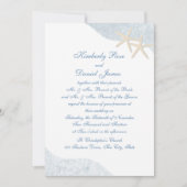 Starfish Hochzeit Einladung (Vorderseite)