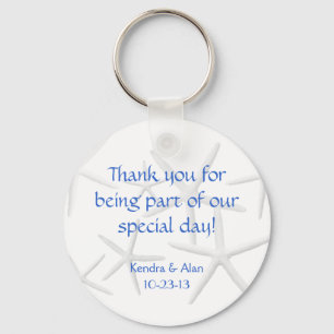 Starfish Hochzeit Personalisierte Favoriten Schlüsselanhänger