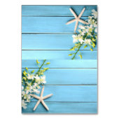 Starfish Hochzeit Platzkarten Tischkarten Orchid Tischnummer (Rückseite)