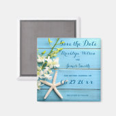 Starfish Hochzeit speichern Sie das Date Magnet mi (Vorderseite/Rückseite)