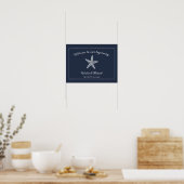 Starfish Hochzeitplakat Poster (Küche)