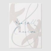 Starfish Hochzeitsbride und Groomnamen Pergament Einladungen (Vorderseite)