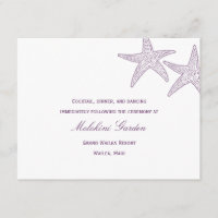 Starfish Hochzeitsempfehlung - Lila