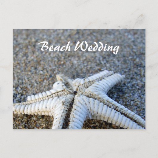 Starfish Hochzeitskarte Postkarte (Vorderseite)