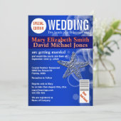 Starfish Hochzeitsmagazin PERSONALIZE Einladung (Stehend Vorderseite)