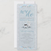 Starfish Hochzeitsprogramm Einladung (Vorderseite)