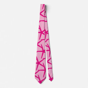 Starfish Hot Pink Nautical Beach Stil farbenfroh Krawatte