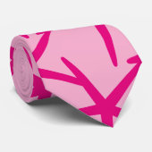 Starfish Hot Pink Nautical Beach Stil farbenfroh Krawatte (Gerollt)