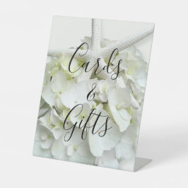 Starfish Hydrangea White Wedding Cards - Geschenkz Sockelschild