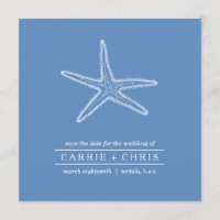 Starfish Illustration Save the Date
