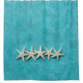 Starfish im Blue Background des Ozeans Duschvorhang