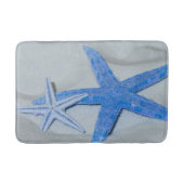 Starfish im Sand Badematte (Vorderseite)