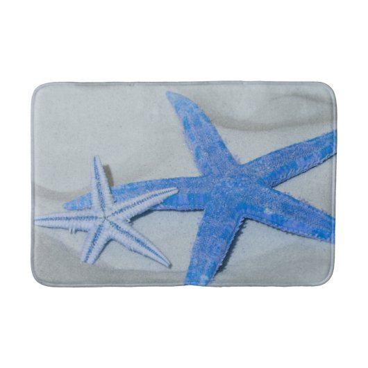 Starfish im Sand Badematte (Vorderseite)
