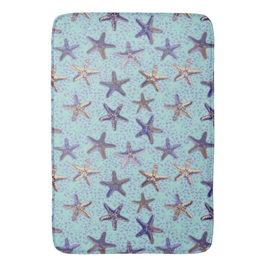 Starfish im Sand Badematte (Vorderseite Vertikal)
