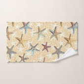 Starfish im Sand Badhandtuch Set (Handtuch)