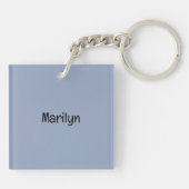 Starfish im Sand Beach Thema Benutzerdefinierter T Schlüsselanhänger (Rückseite)