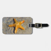 Starfish im Sand Personalisiert Gepäckanhänger (Vorderseite horizontal)