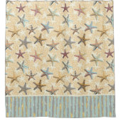 Starfish im Sandduschvorhang Duschvorhang (Vorderseite)