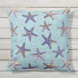 Starfish im sandischen Aquamarinen Kissen