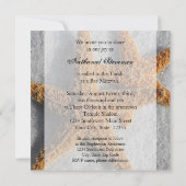 Starfish im Sandstrand Bar Mitzvah Einladung (Rückseite)