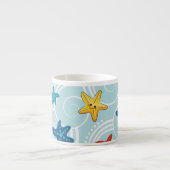 Starfish im Wirblen Ozean Espressotasse (Vorderseite)