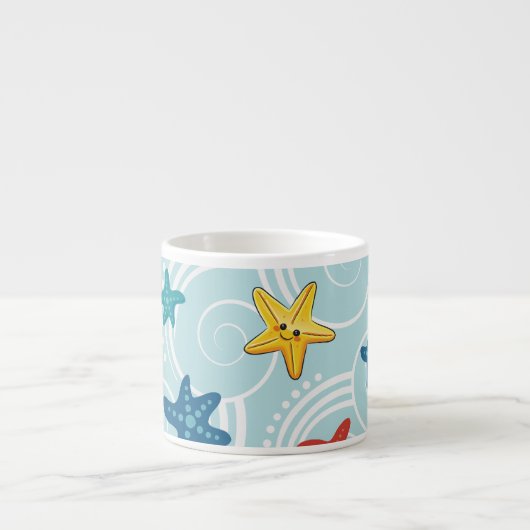 Starfish im Wirblen Ozean Espressotasse (Vorderseite)