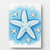 Starfish in Blue Fotoplatte (Vorderseite)