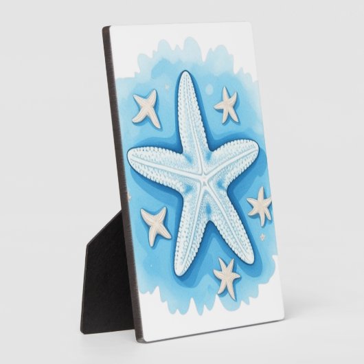 Starfish in Blue Fotoplatte (Seite)
