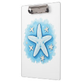 Starfish in Blue Klemmbrett (Links)