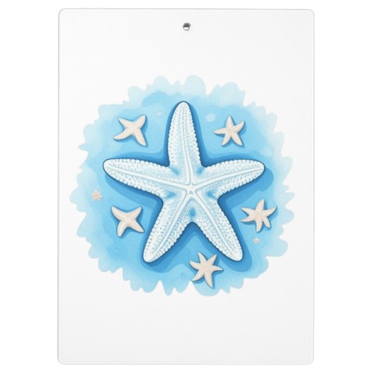 Starfish in Blue Klemmbrett (Rückseite)