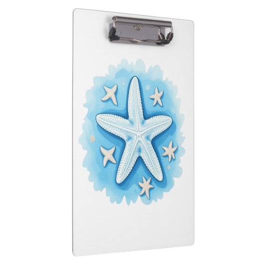 Starfish in Blue Klemmbrett (Rechts)