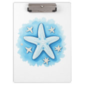 Starfish in Blue Klemmbrett (Vorderseite)
